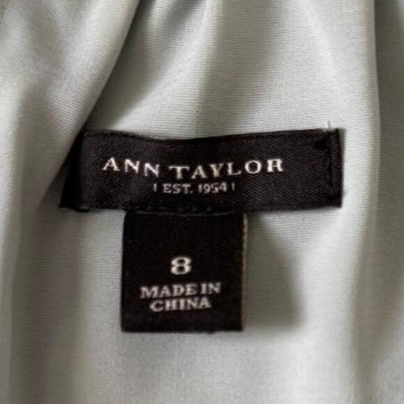 Ann Taylor  Multicolor Silk Strappy Sleeveless Dress Wedding Summer size 8 - Picture 5 of 15
